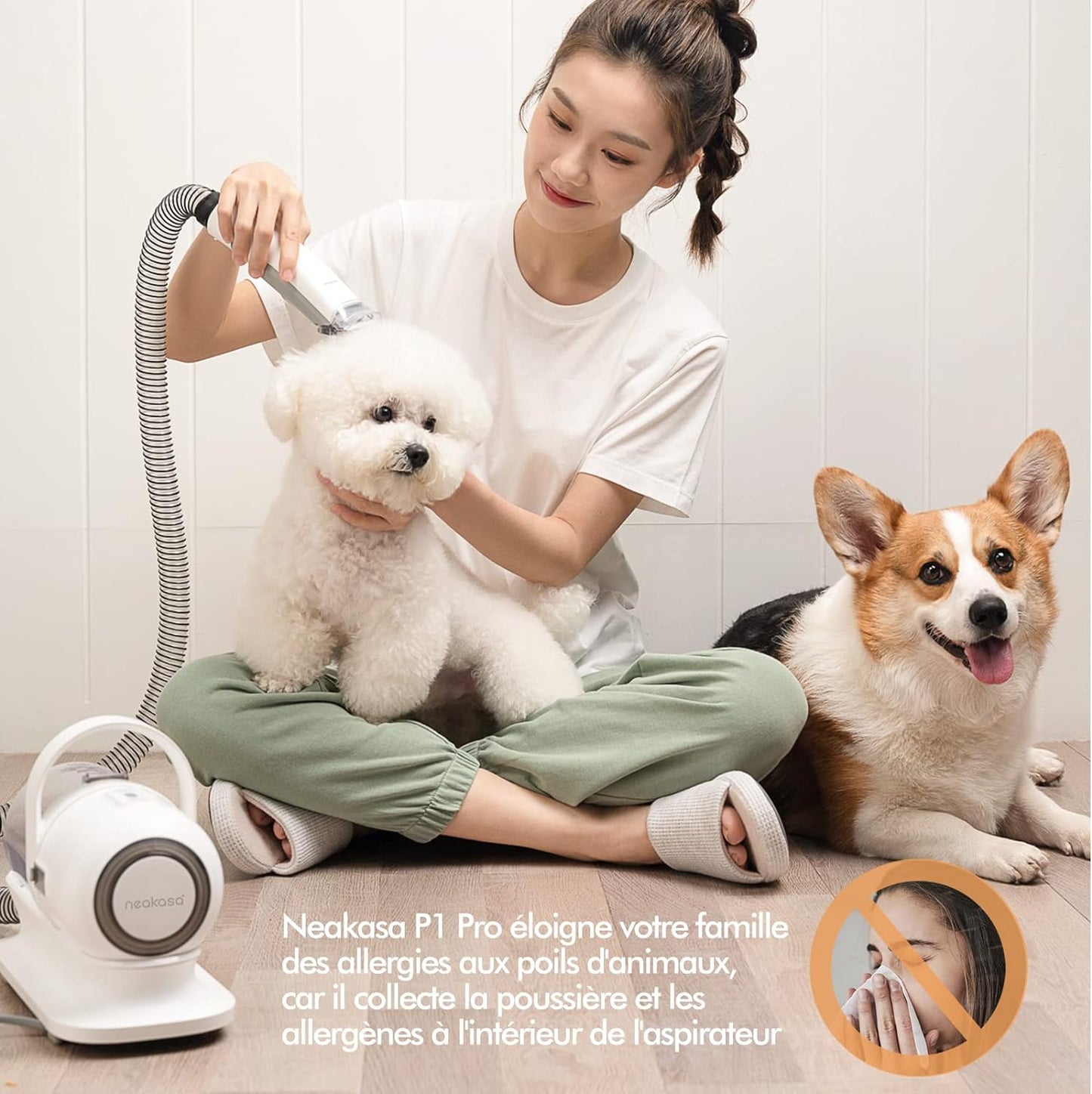 5-in-1 Dog Clippers Set with Vacuum Suction System, OEM Kit, 2022 New for Dogs, Cats and Other Animals