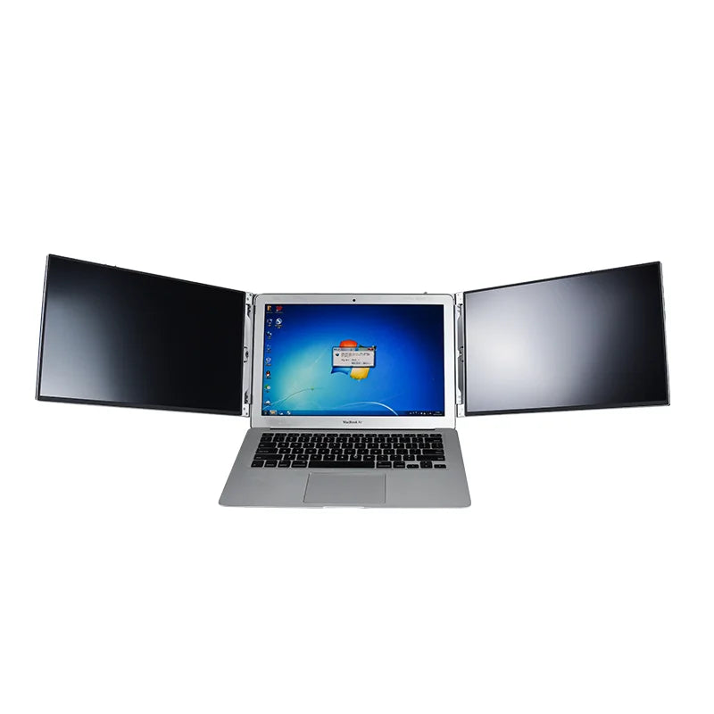 14" 1080P Triple Screen Portable Laptop Monitor for Dual Display, Support Windows, Chrome, Mac System