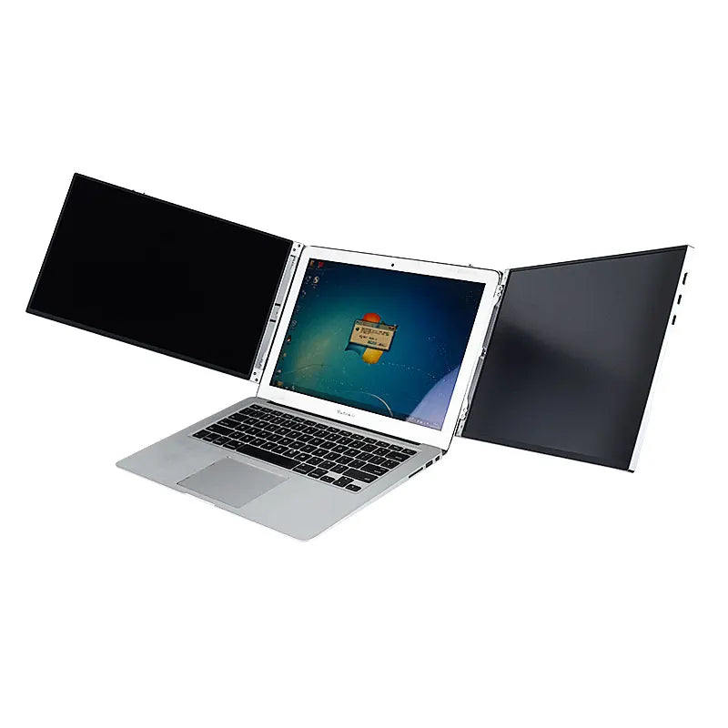 14" 1080P Triple Screen Portable Laptop Monitor for Dual Display, Support Windows, Chrome, Mac System