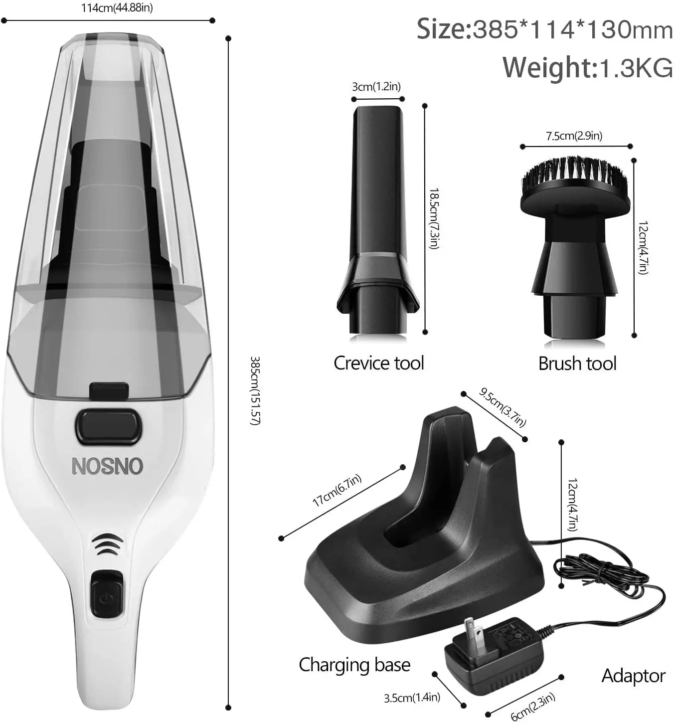 Aspirateur à Main Multifonctionnel Portable sans Fil, Mini Aspirateur Rechargeable