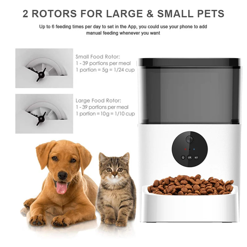 Automatic Pet Food Dispenser with Smart Wifi Connection