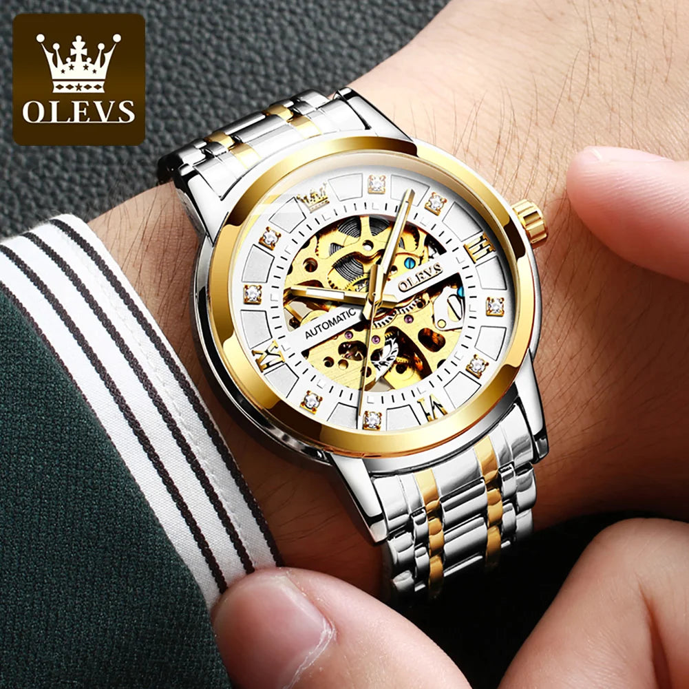 Quality watch for men new automatic model OLEVS 9901 