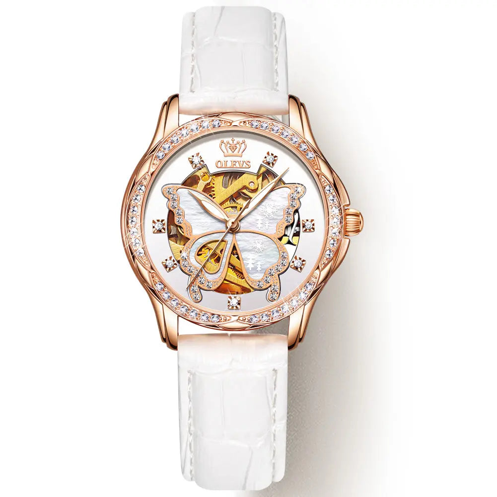 Montre luxueuse automatique grande Dame en céramique OLEVS 6622 - YokaShop