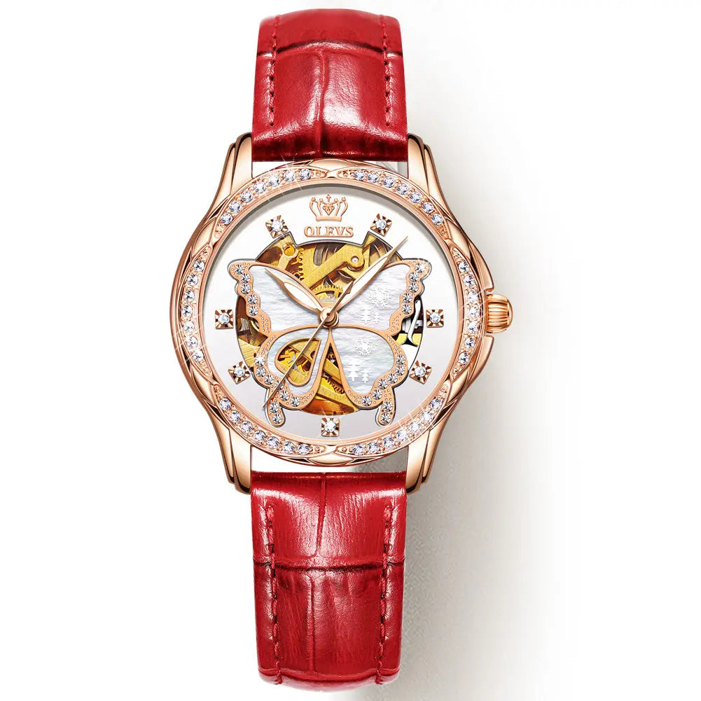 Montre luxueuse automatique grande Dame en céramique OLEVS 6622 - YokaShop