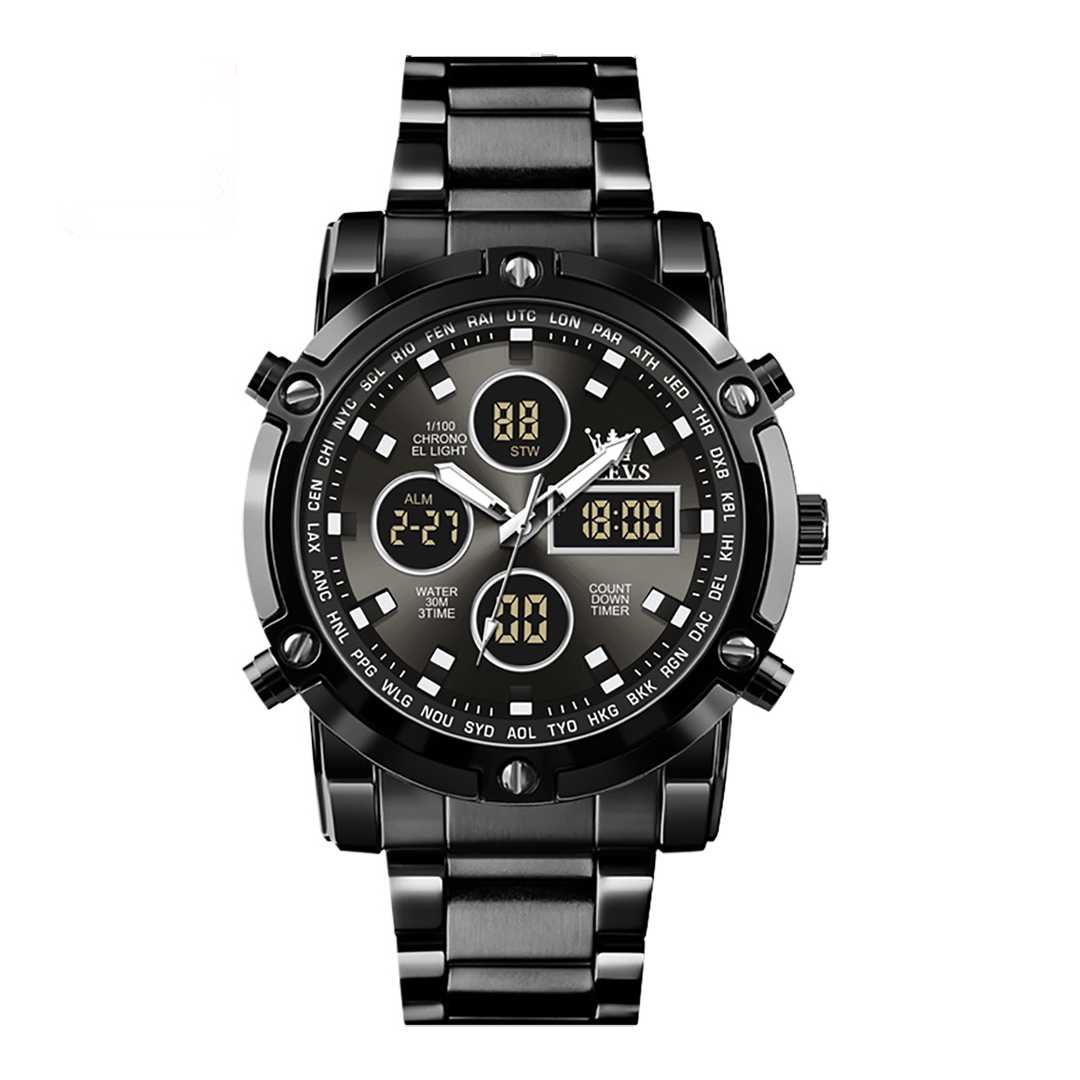 Montre numérique double temps pour hommes mode Sport OLEVS 1106 - YokaShop